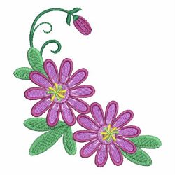 Passionflower 02 machine embroidery designs