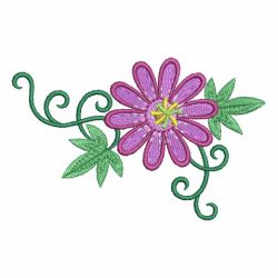Passionflower 03 machine embroidery designs