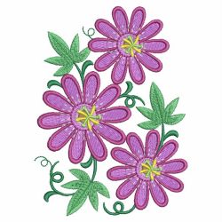 Passionflower 09 machine embroidery designs
