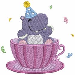 Teacup Animals 09 machine embroidery designs