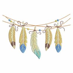 Indian Feathers 06 machine embroidery designs