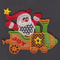 FSL Christmas Train Ornaments machine embroidery designs