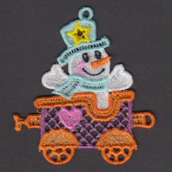 FSL Christmas Train Ornaments 04 machine embroidery designs