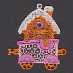FSL Christmas Train Ornaments 10 machine embroidery designs