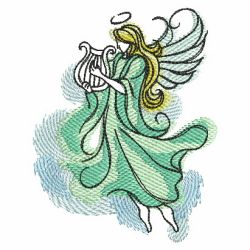 Watercolor Angels 01(Md) machine embroidery designs