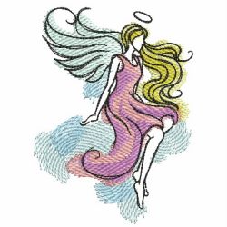 Watercolor Angels 07(Sm) machine embroidery designs