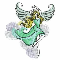 Watercolor Angels 08(Sm) machine embroidery designs