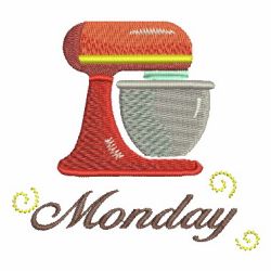 Days Of The Week Kitchen 01 machine embroidery designs