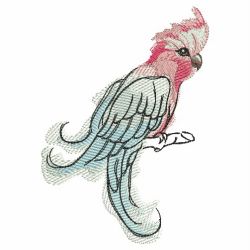 Watercolor Parrots 03(Lg) machine embroidery designs