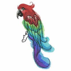 Watercolor Parrots 07(Lg) machine embroidery designs