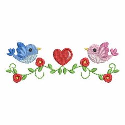 Valentines Day Birds 02 machine embroidery designs