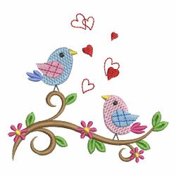 Valentines Day Birds 08 machine embroidery designs