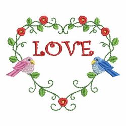Valentines Day Birds 10 machine embroidery designs