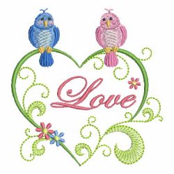 Valentines Day Birds 11 machine embroidery designs