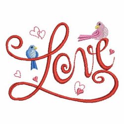 Valentines Day Birds 12 machine embroidery designs
