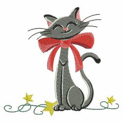 Christmas Black Cats(Lg) machine embroidery designs
