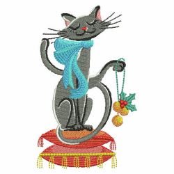 Christmas Black Cats 10(Lg) machine embroidery designs