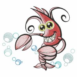 Cute Sea Animals 09(Lg) machine embroidery designs