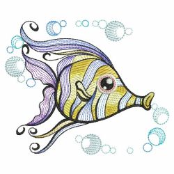 Cute Sea Animals 10(Lg) machine embroidery designs