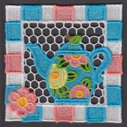 FSL Tea Time Coaster 01 machine embroidery designs