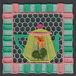 FSL Tea Time Coaster 04 machine embroidery designs