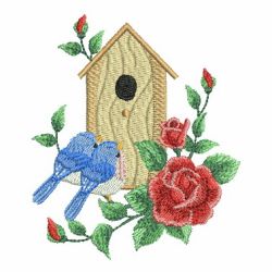 Bird And Flower(Lg) machine embroidery designs