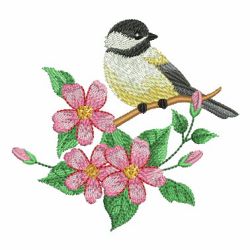 Bird And Flower 04(Sm) machine embroidery designs