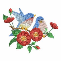 Bird And Flower 08(Lg) machine embroidery designs