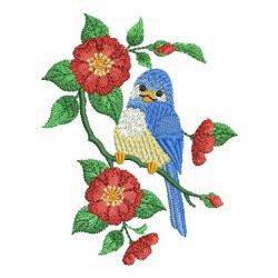 Bird And Flower 09(Lg) machine embroidery designs
