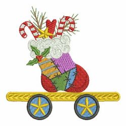 Christmas Train 07 machine embroidery designs