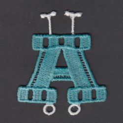 FSL Alphabet machine embroidery designs