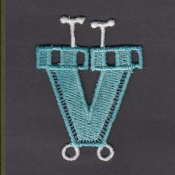 FSL Alphabet 22 machine embroidery designs