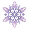 Rippled Colorful Snowflake 01(Md)