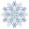 Rippled Colorful Snowflake 10(Sm)
