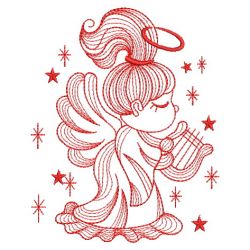 Redwork Cute Angels 01(Sm) machine embroidery designs