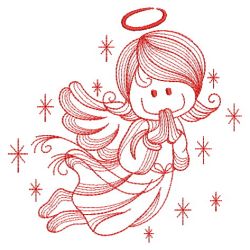 Redwork Cute Angels 04(Sm) machine embroidery designs