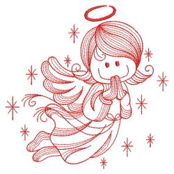 Redwork Cute Angels 04(Md) machine embroidery designs