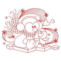 Redwork Animals Love Mom 04(Lg)