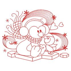 Redwork Animals Love Mom 04(Lg) machine embroidery designs