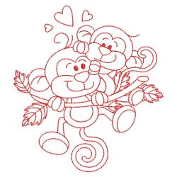 Redwork Animals Love Mom 10(Lg)