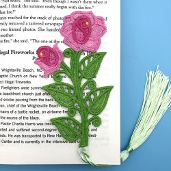 FSL Floral Bookmark machine embroidery designs