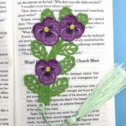 FSL Floral Bookmark 07