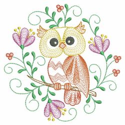 Colorful Cute Owls 03(Lg) machine embroidery designs