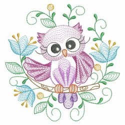 Colorful Cute Owls 11(Md) machine embroidery designs