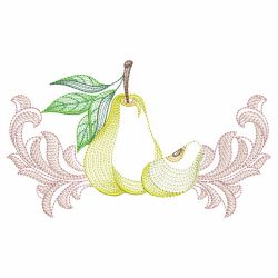 Vintage Fruit Borders 02 machine embroidery designs