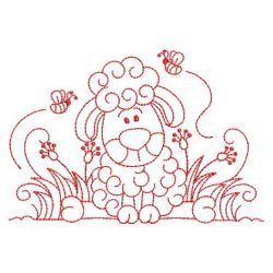 Redwork Cute Animals 05(Md) machine embroidery designs