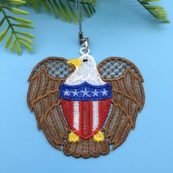 FSL 4th of July Eagle 03 machine embroidery designs