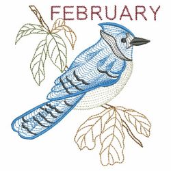 12 Months of Birds 02(Sm) machine embroidery designs