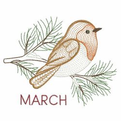 12 Months of Birds 03(Lg) machine embroidery designs