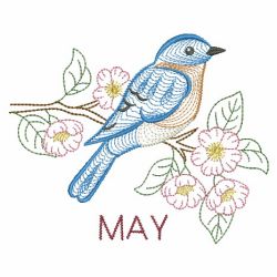 12 Months of Birds 05(Sm) machine embroidery designs